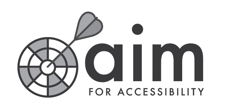 Aim for Accessibility Logo.