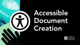 Accessible Document Creation Accessible Document Creation