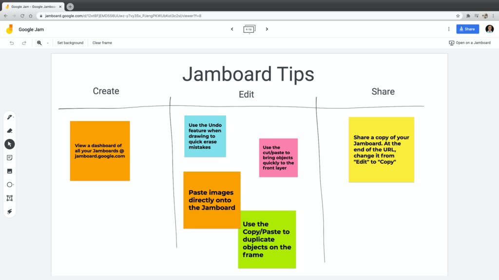 Google Jamboard Digital Whiteboarding Center For Academic Innovation