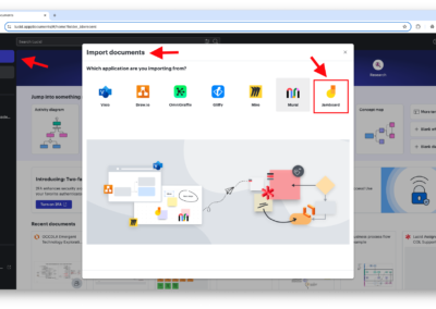 Screenshot showing the LucidSpark Import Documents Jamboard setting.